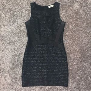 Black bodycon mini dress size medium